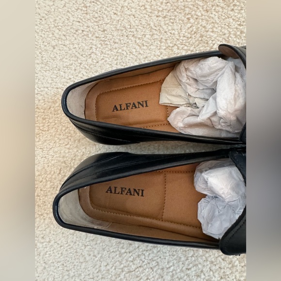 NEW Alfani Men's Holden Leather Drivers Loafers Leather Black Size 11M NWT - Picture 5 of 9